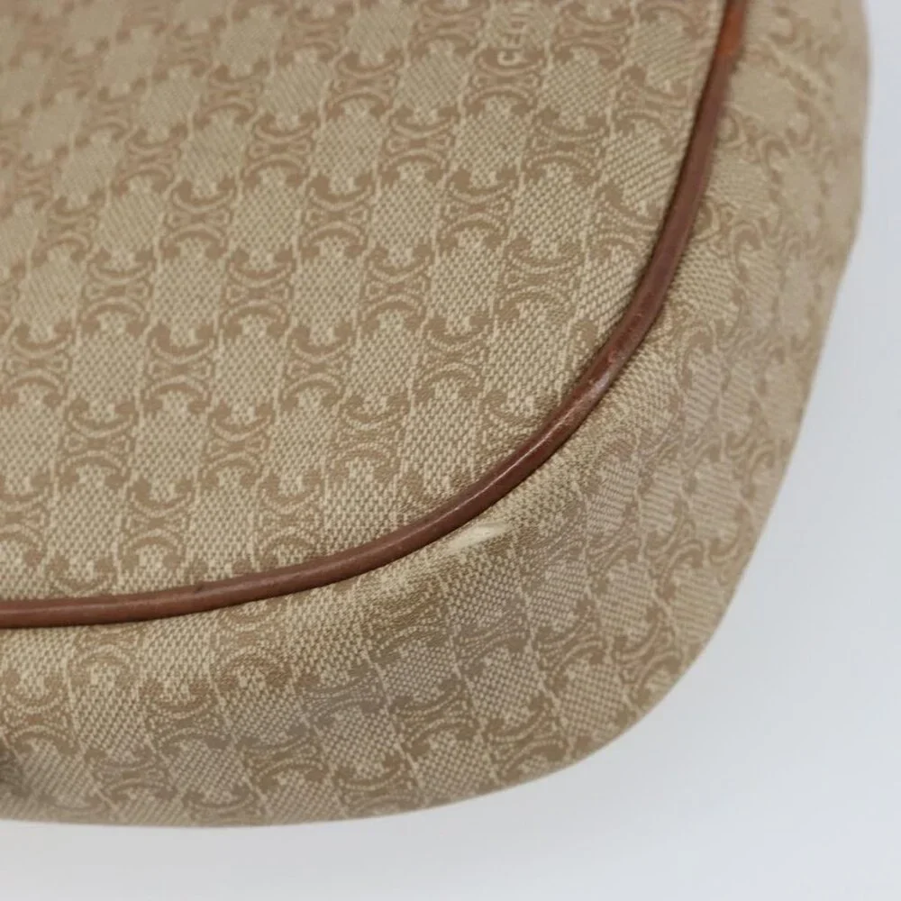 Authentic CELINE Macadam Canvas Shoulder Bag PVC Beige Gold - Picture 5 of 16